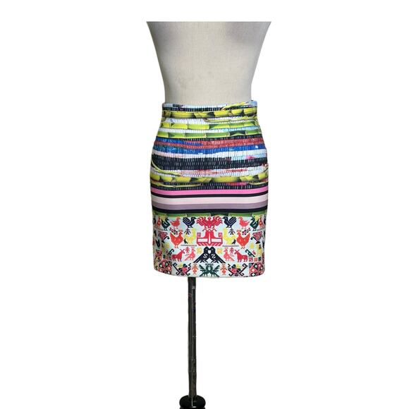 CLOVER CANYON Surf Shack neoprene mini pencil skirt size XS - Picture 13 of 15